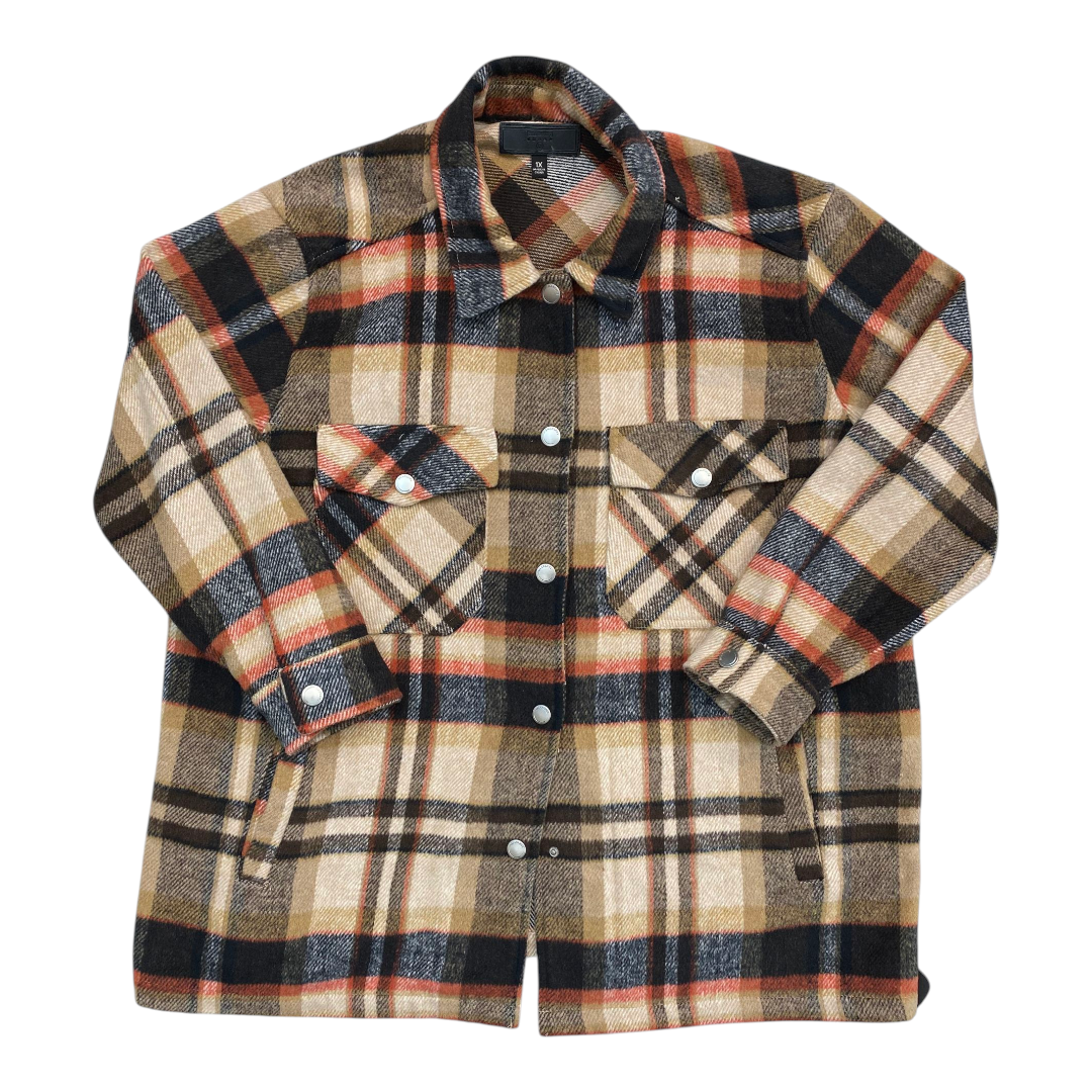 Jacket Shirt By Blanknyc In Plaid Pattern, Size:1X