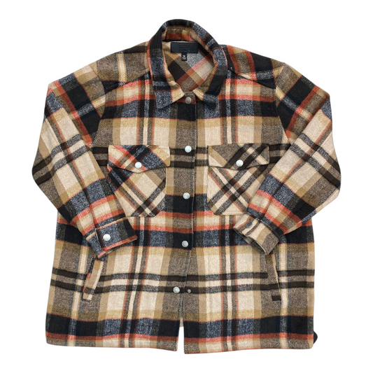 Jacket Shirt By Blanknyc In Plaid Pattern, Size:1X