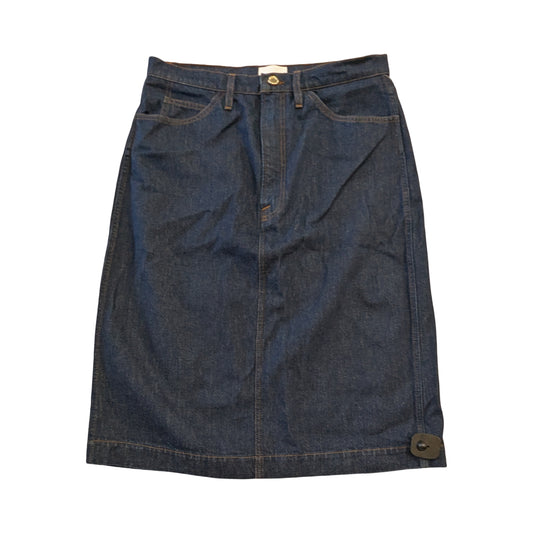 Skirt Maxi By Frame In Blue Denim, Size:14