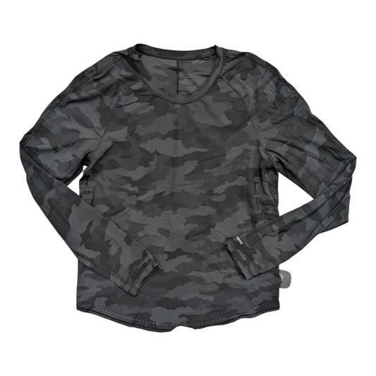 Athletic Top Ls Collar By Lululemon In Black, Size:S