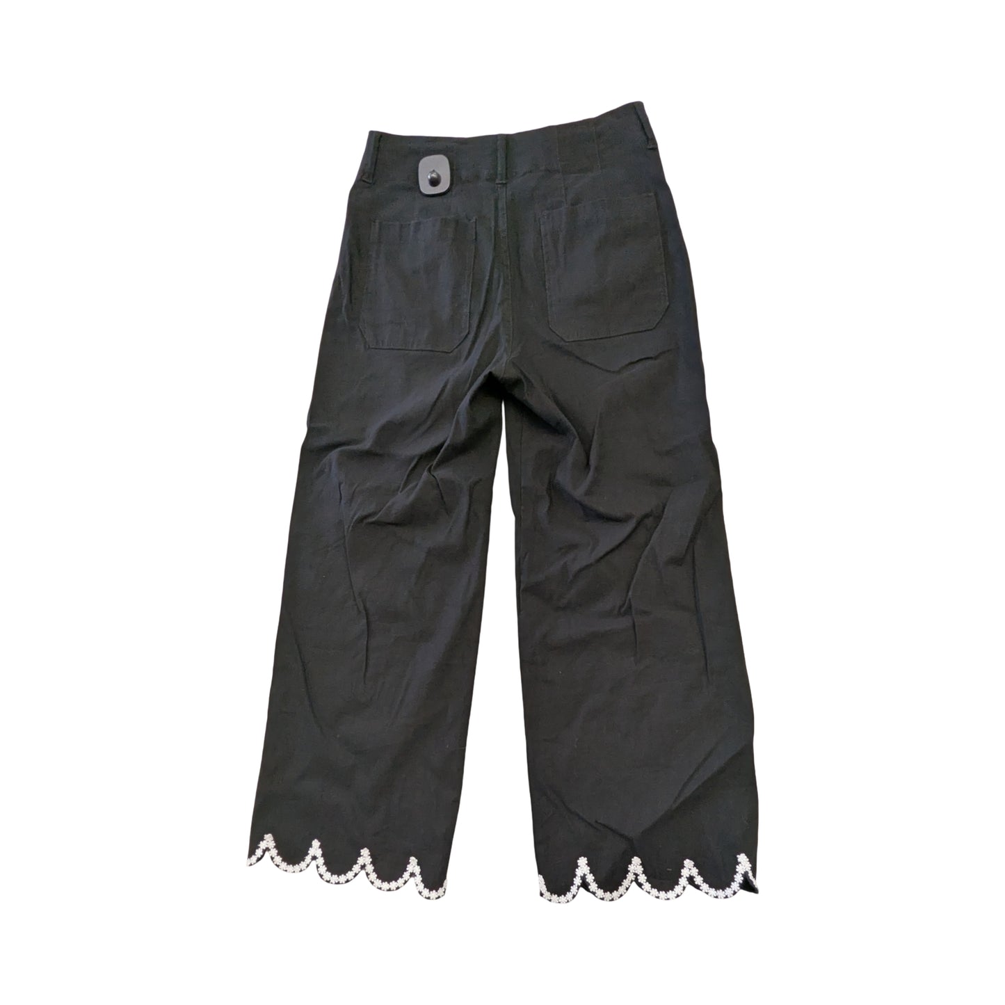 Pants Cropped By Maeve In Black, Size:6