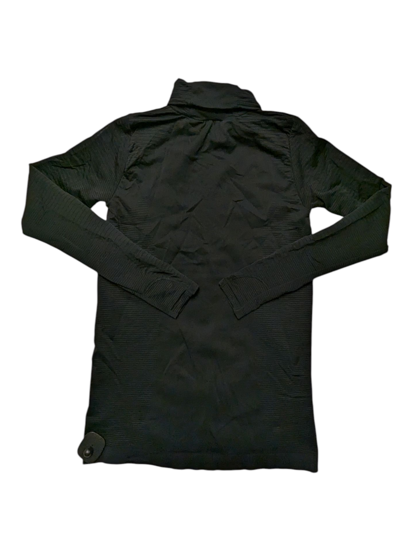 Athletic Top Ls Collar By Athleta In Black, Size:M