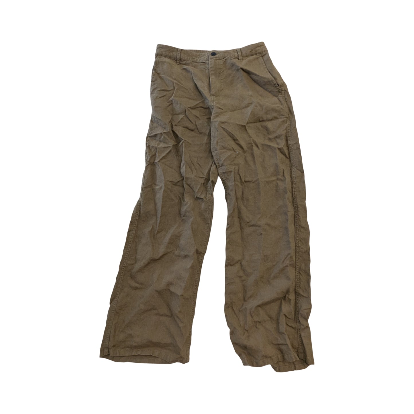 Pants Linen By Madewell In Green, Size:4