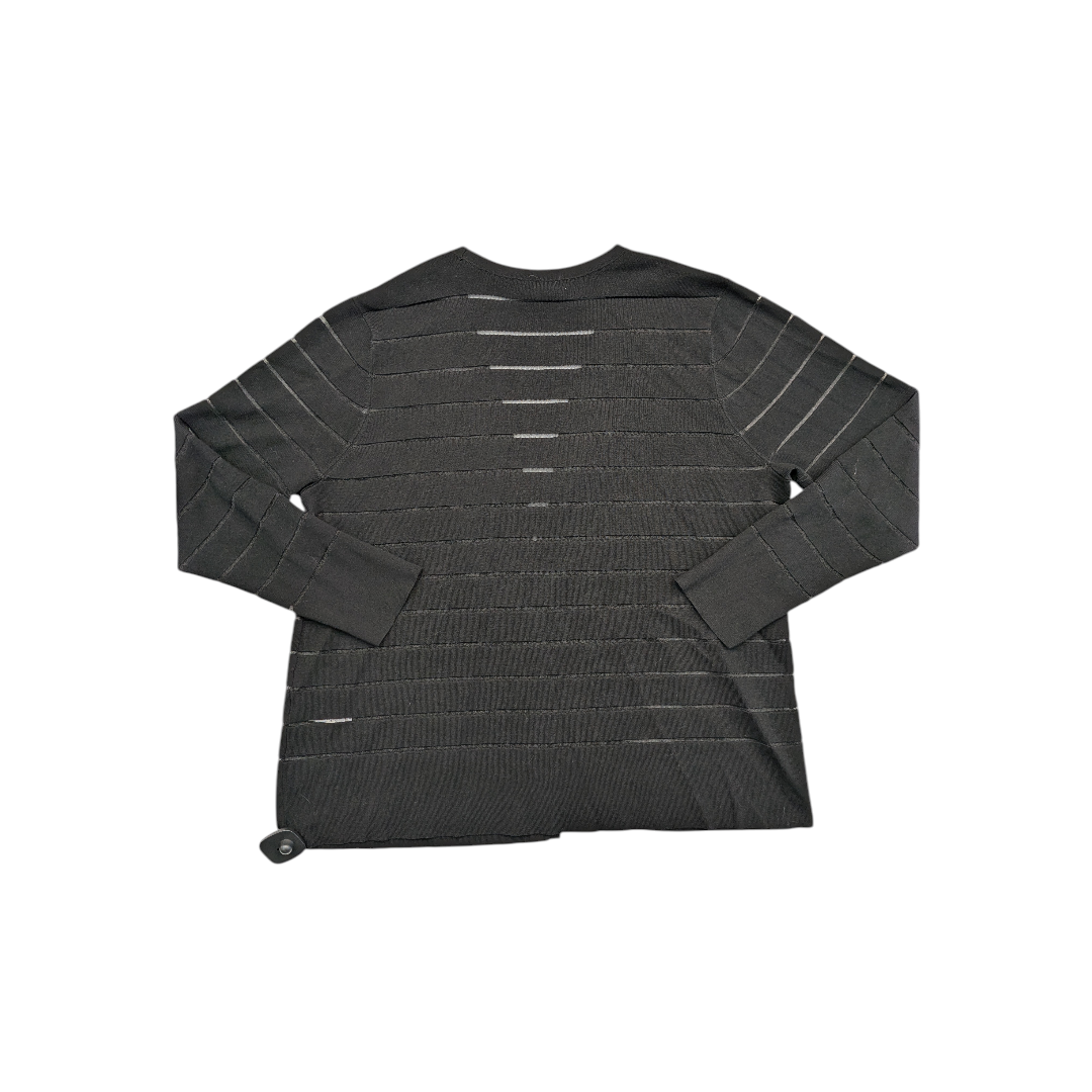 Sweater Cardigan By Chicos In Black, Size:Xl