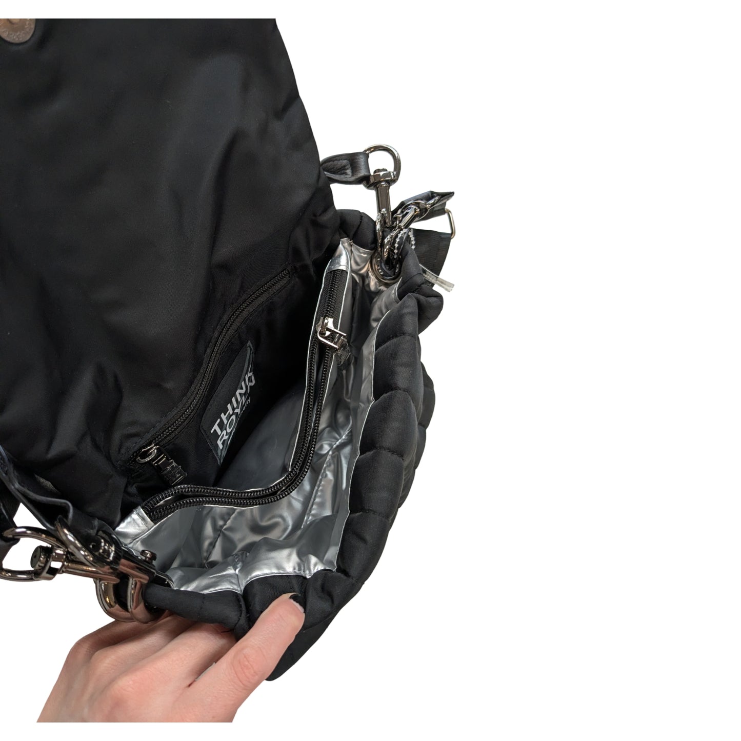 Handbag By Think Royln In Black, Size:Medium