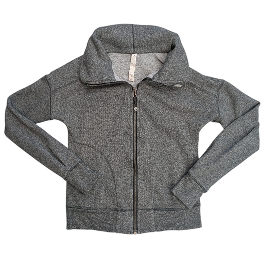 Athletic Sweatshirt Collar By Lululemon In Grey, Size:4