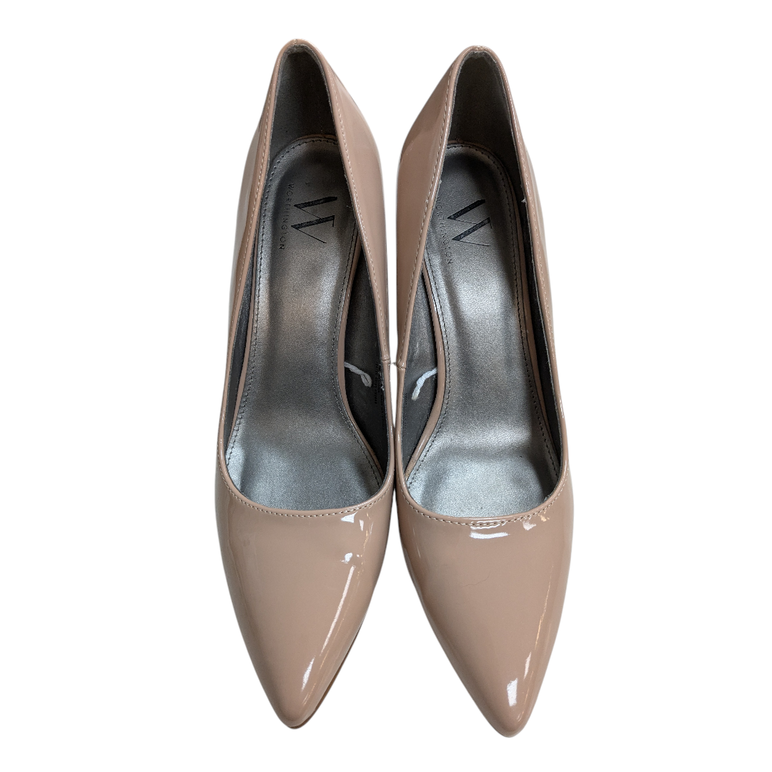 Shoes Heels Block By Worthington In Tan, Size:8