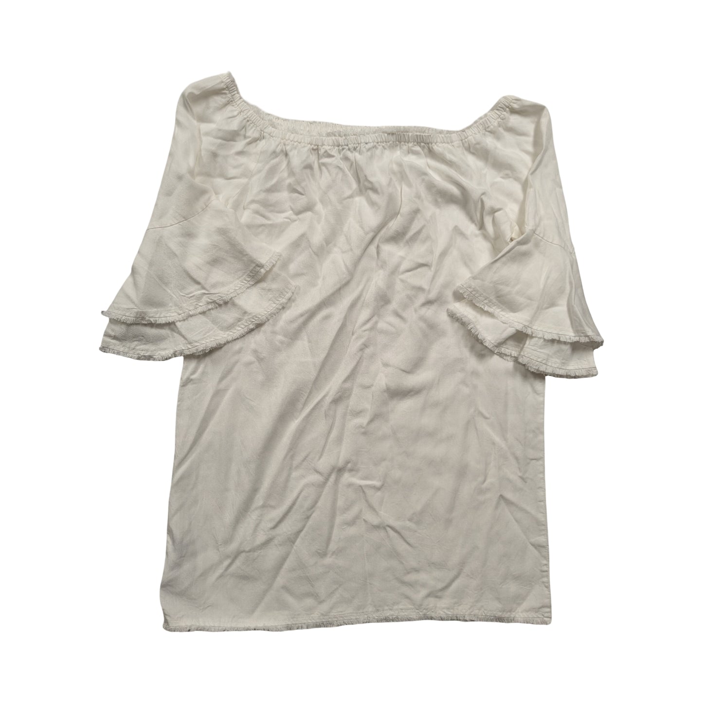 Dress Casual Midi By Boston Proper In White, Size:L