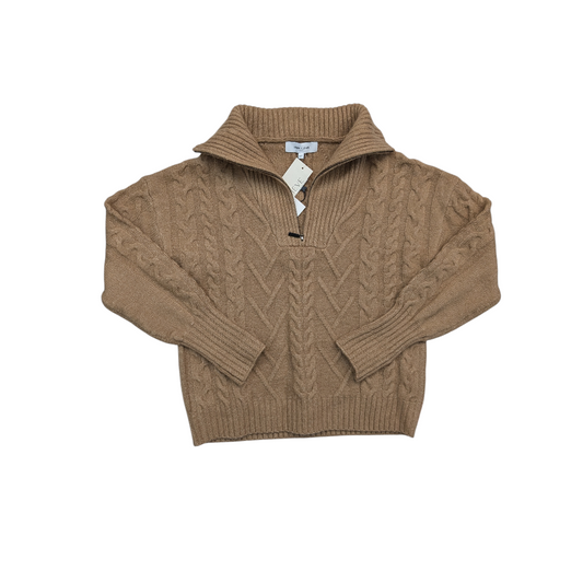 Sweater By John + Jenn In Tan, Size:Xs