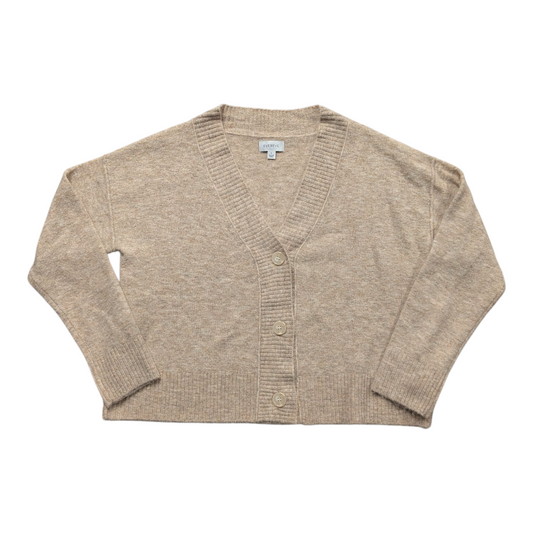 Sweater Cardigan By Evereve In Tan, Size:L