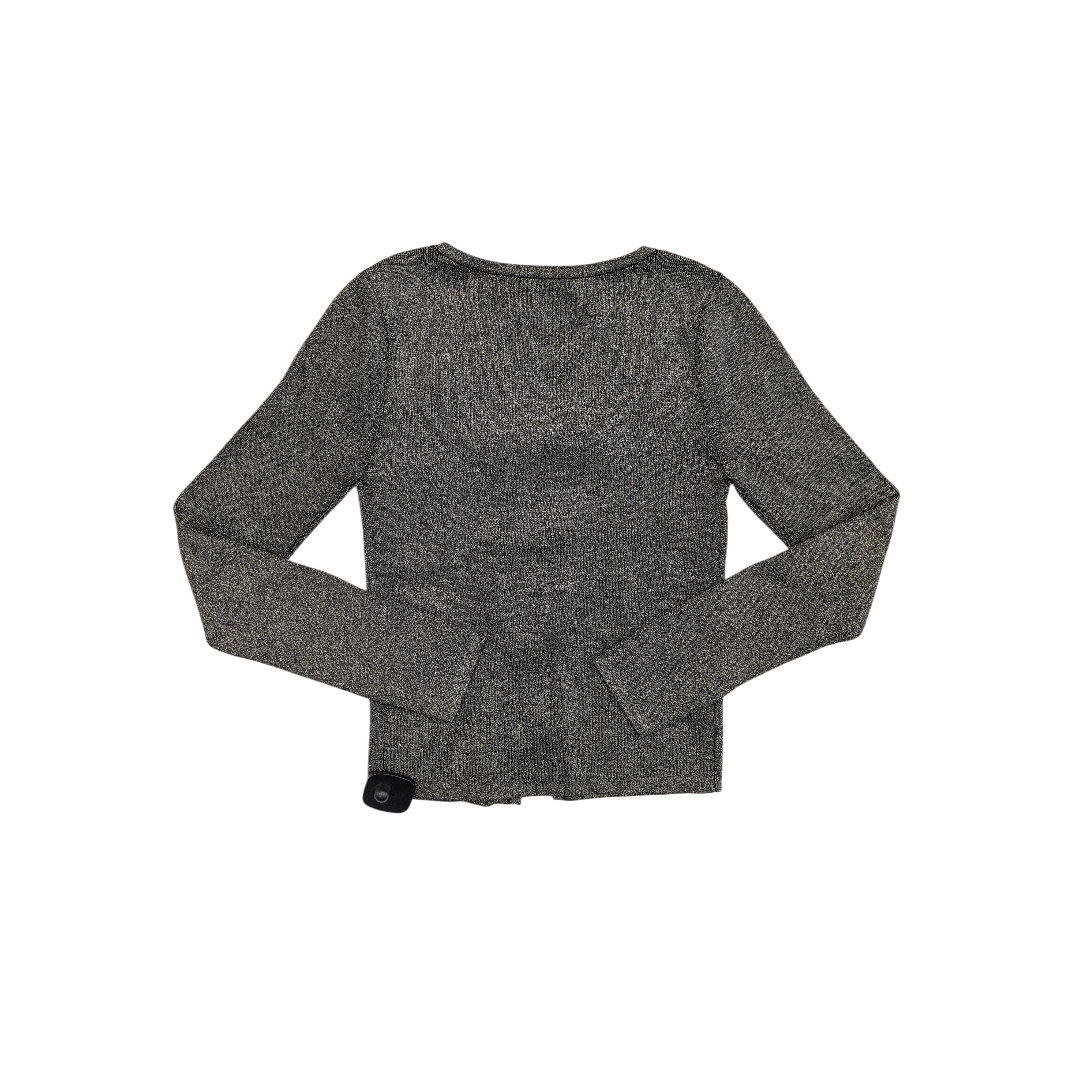 Sweater Cardigan By Loft In Bronze, Size:S
