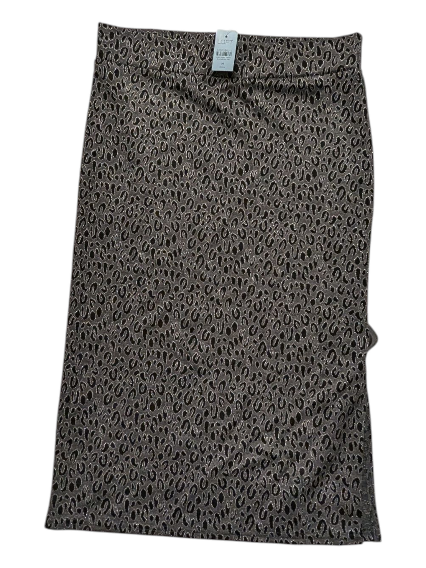 Skirt Midi By Loft In Black & Grey, Size:Mp