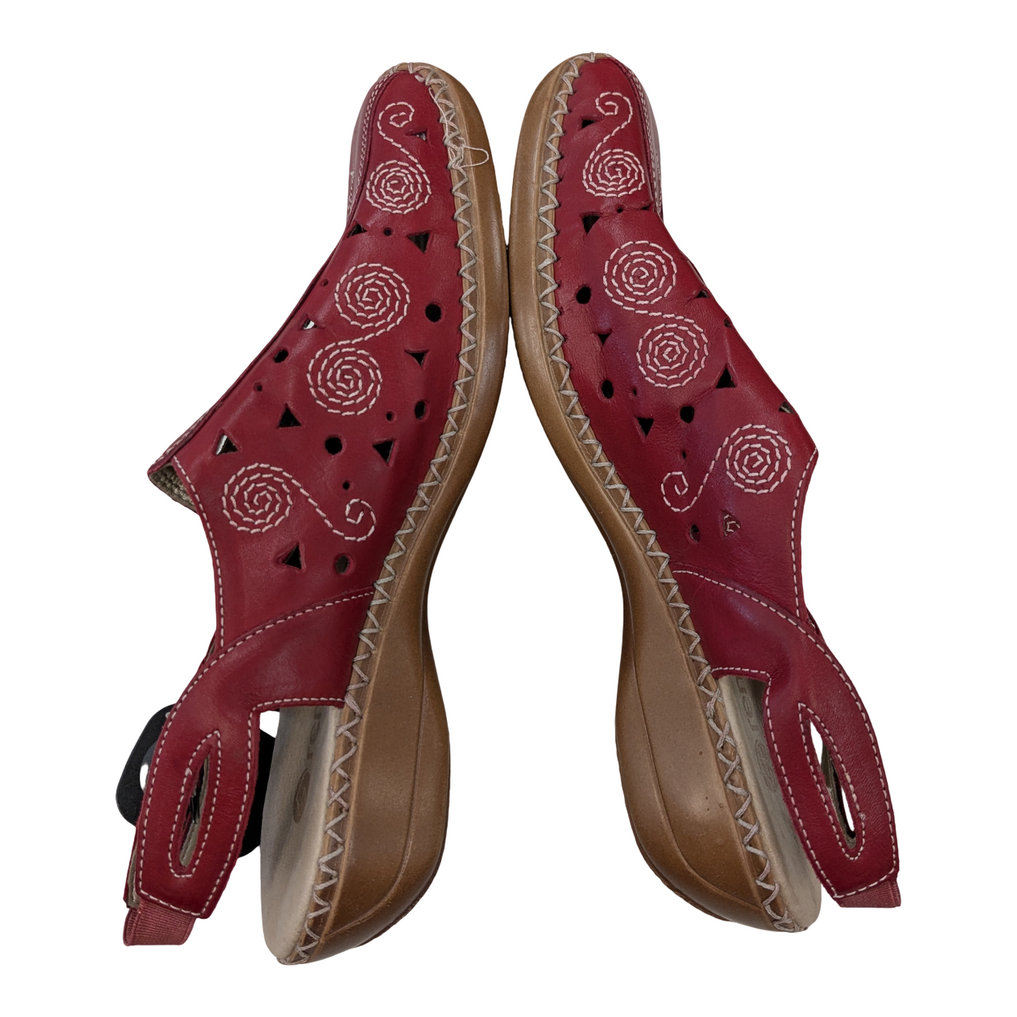 Shoes Heels Block By Cmc In Red, Size:9