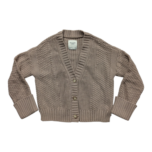 Sweater Cardigan By Abercrombie And Fitch In Brown, Size:S