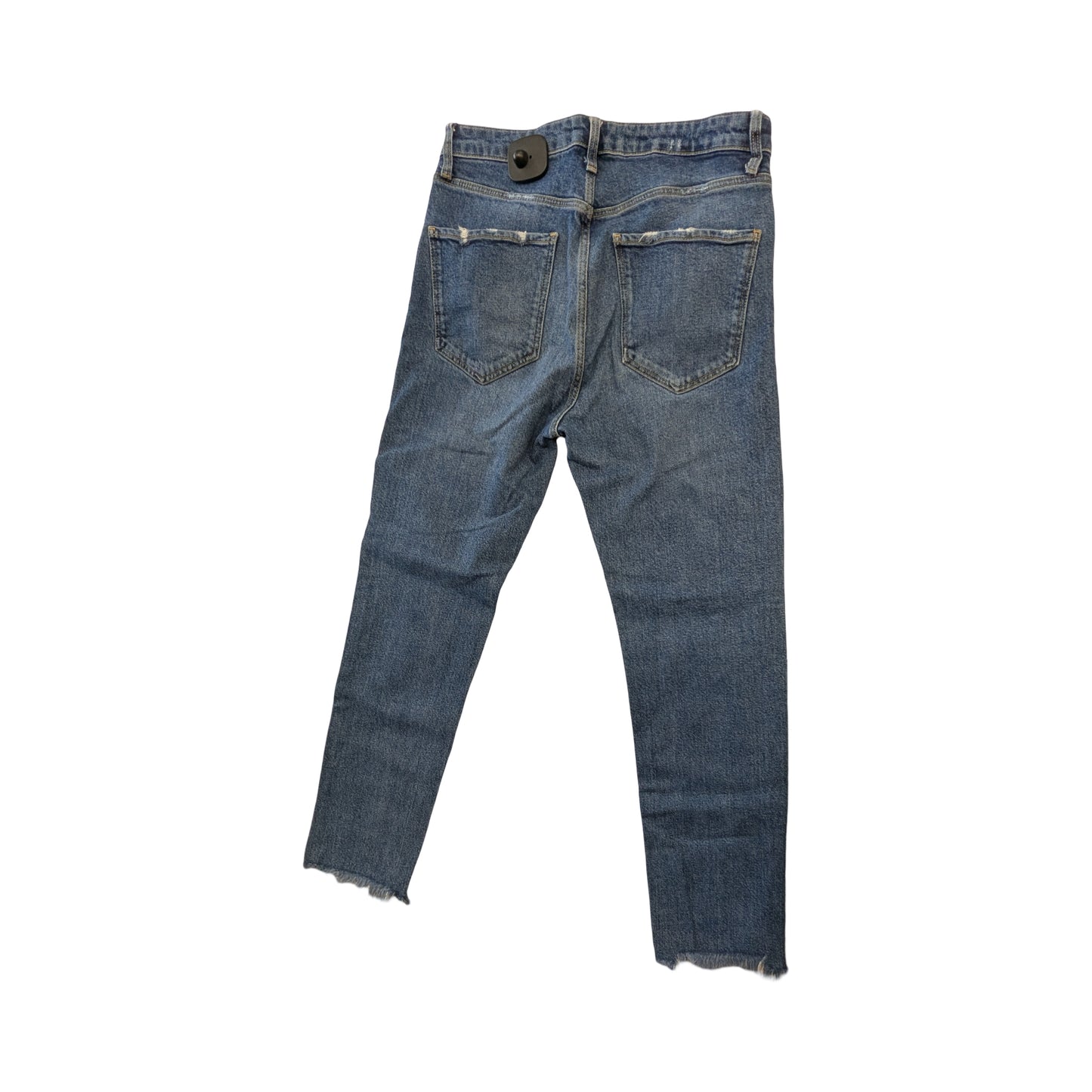 Jeans Straight By Zara In Blue Denim, Size:6