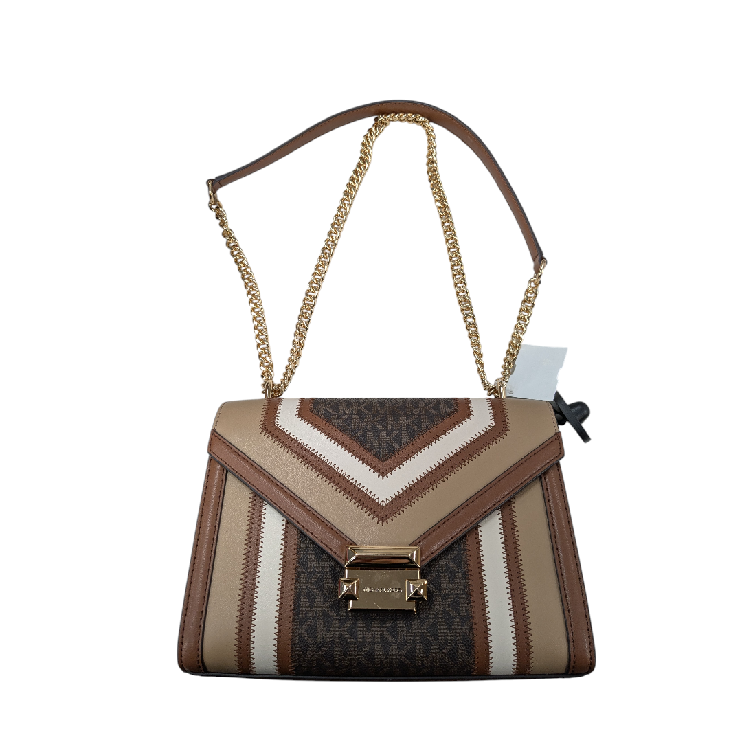 Handbag Designer By Michael Kors In Brown, Size:Small