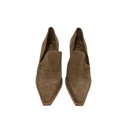 Boots Ankle Heels By Vince Camuto In Tan, Size:9.5