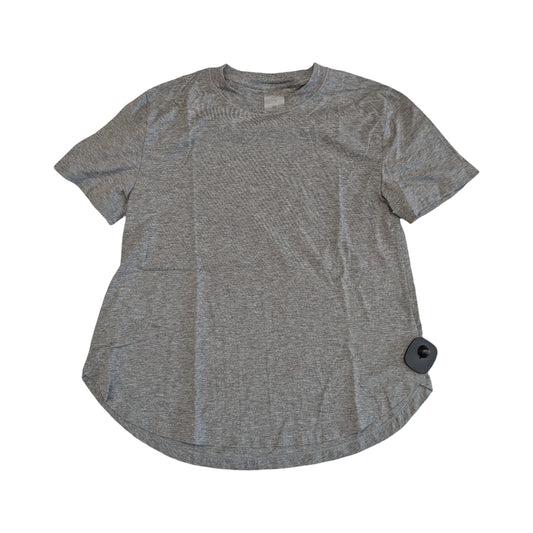 Athletic Top Ss By Calia In Grey, Size:Xs