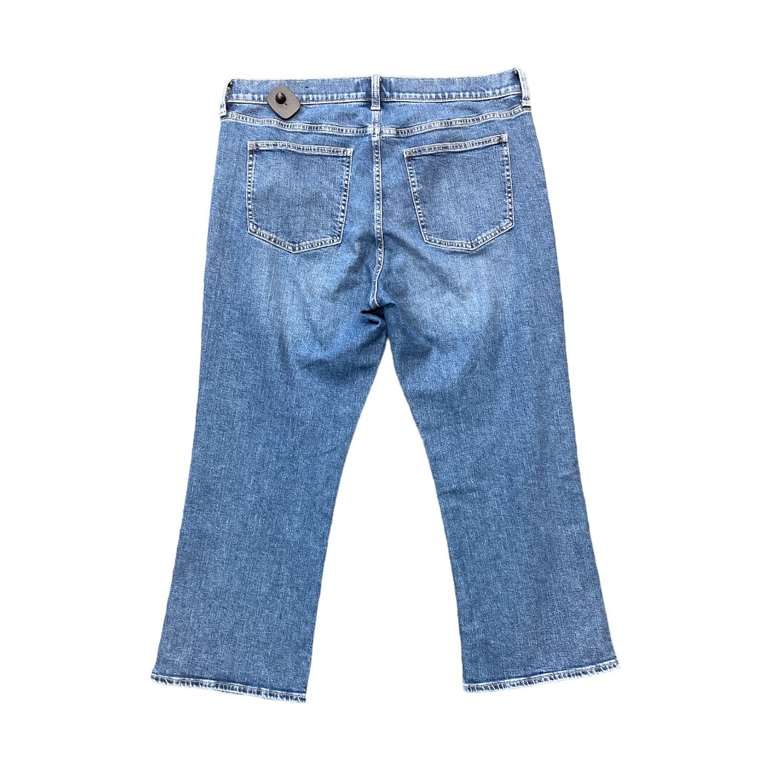 Jeans Straight Cropped By Gap  Size: 16